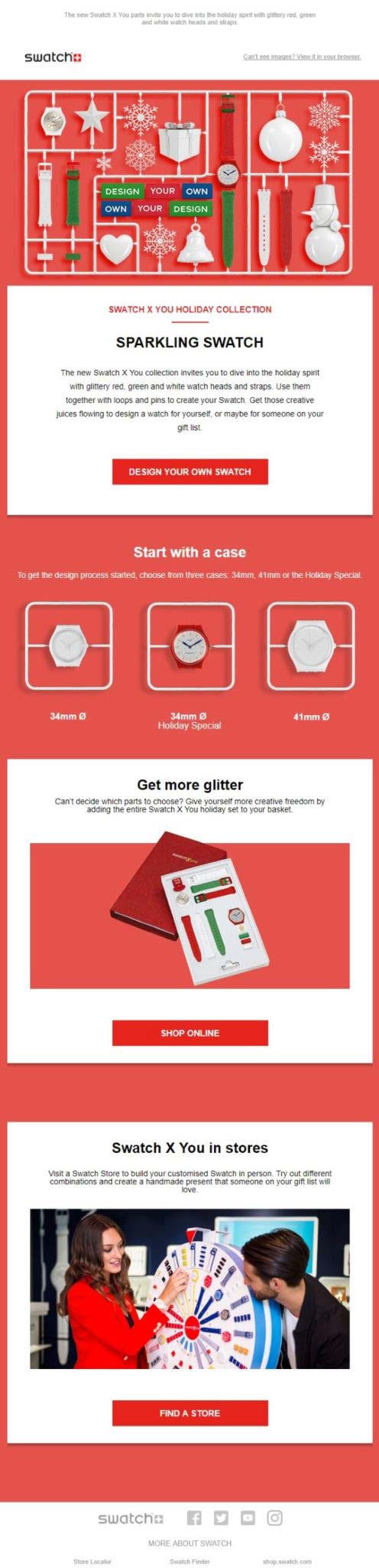 natale e newsletter Swatch